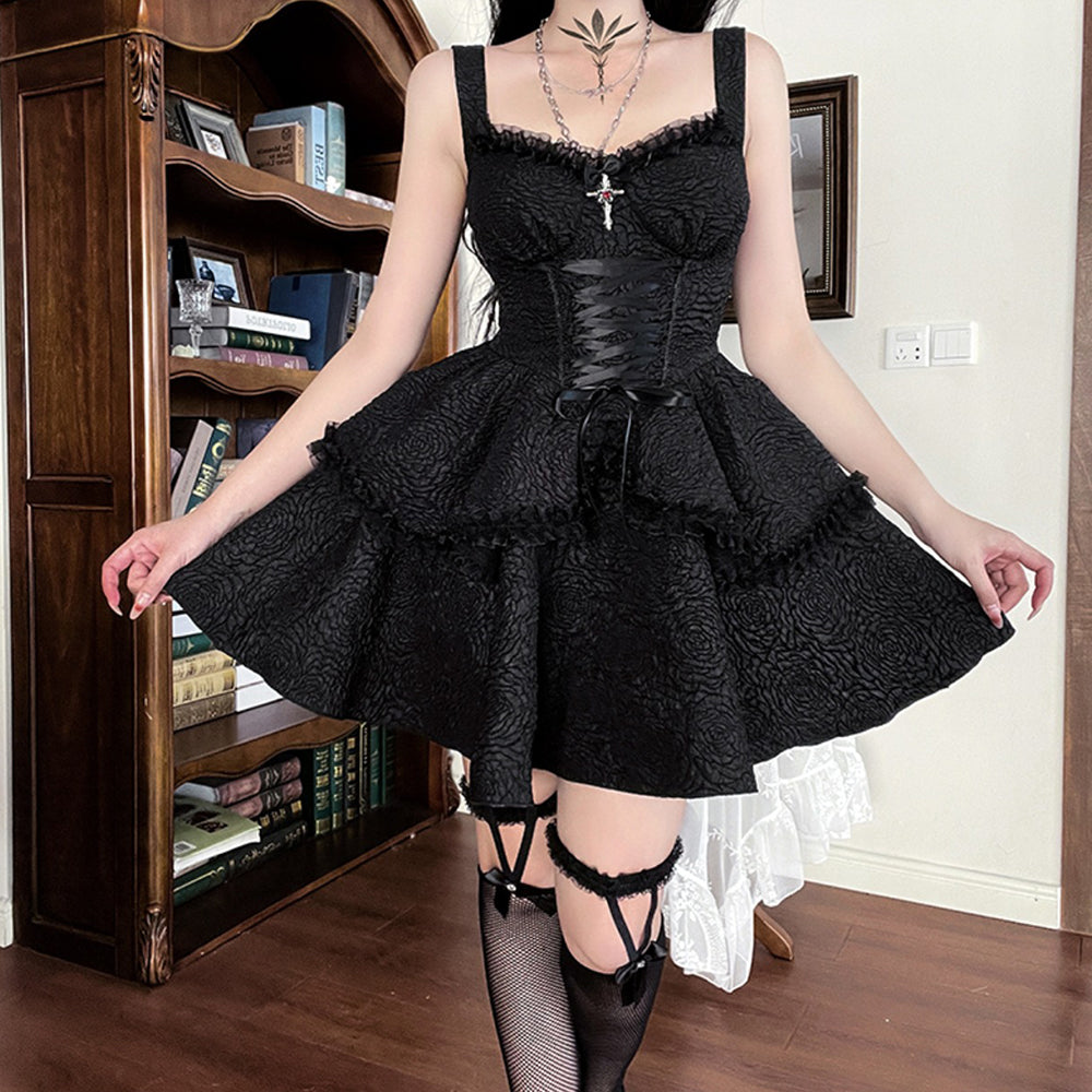 Lolita punk princess dress LS0739