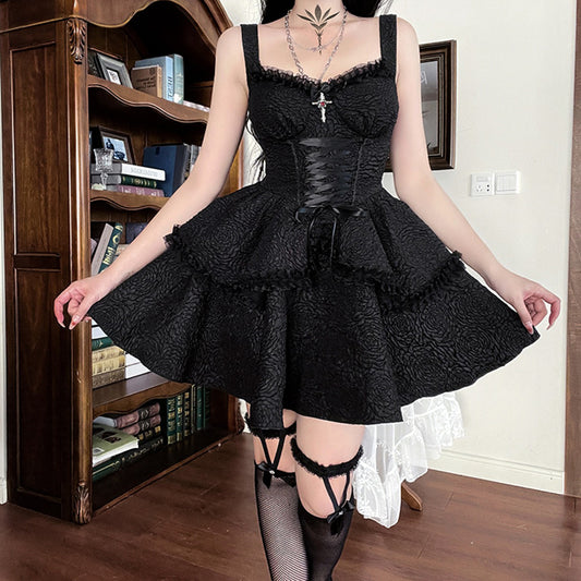Lolita punk princess dress LS0739
