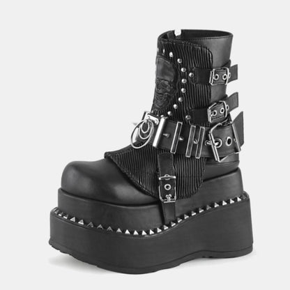 Lolita punk goth Y2K studded shoes LS0767