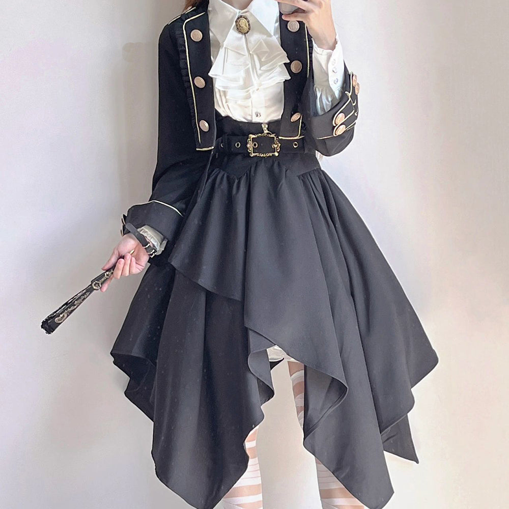 Lolita gothic punk preppy outfit LS0654