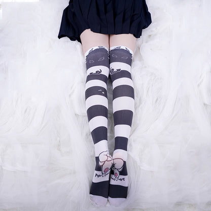 Lolita goth devil socks LS0762