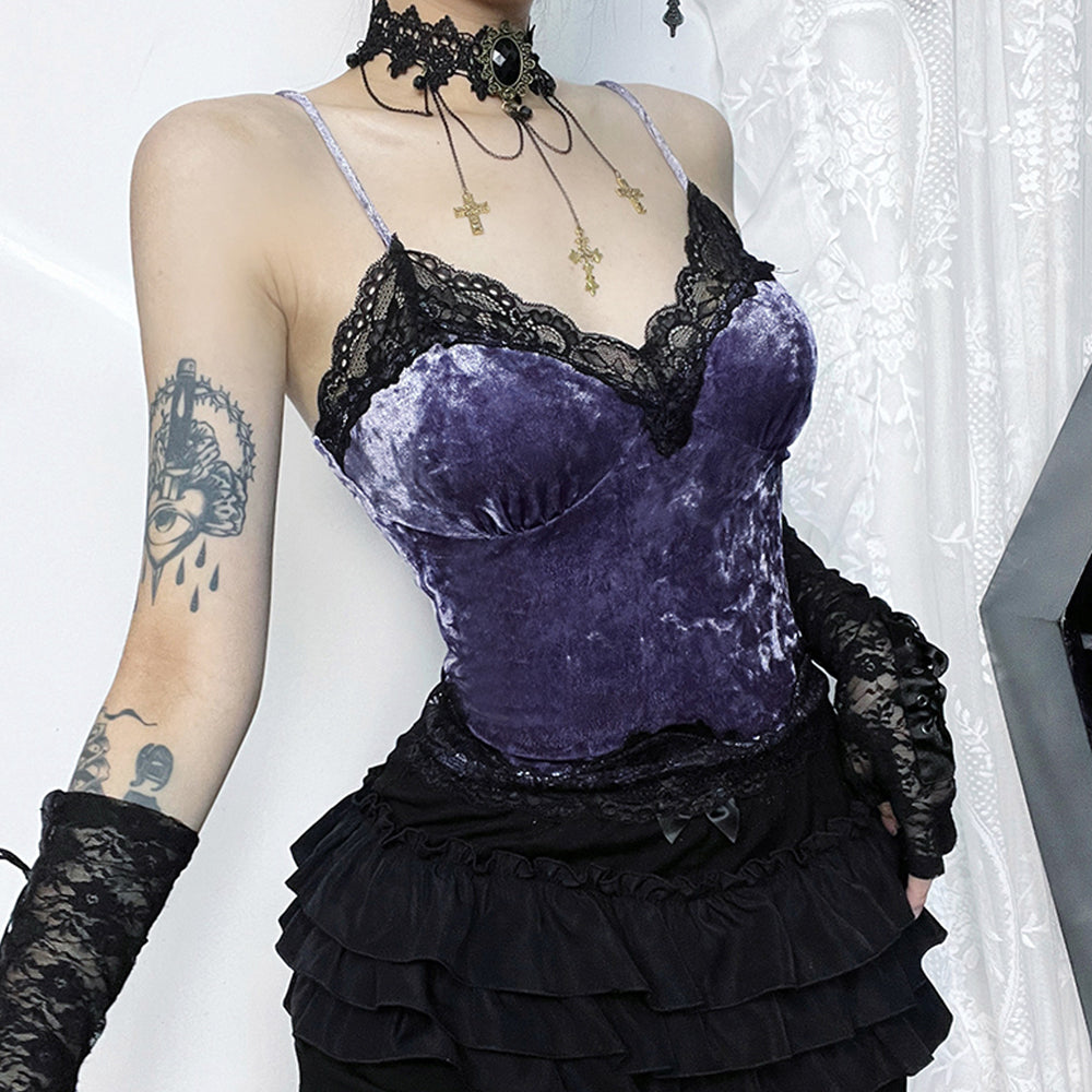 Lolita gothic lace camisole LS0736