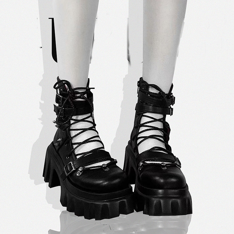 Туфли на платформе Lolita в стиле панк y2k LS0519