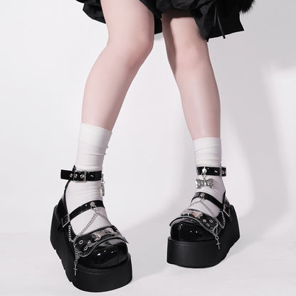 Lolita punk Y2K platform shoes LS0599