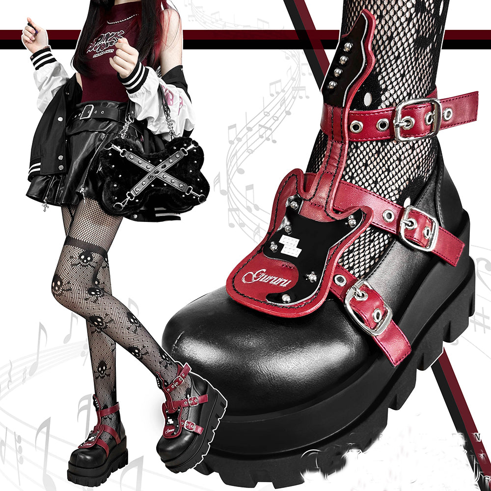 Туфли Лолита в стиле панк-рок LS0420