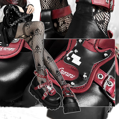 Lolita punk rock shoes LS0420