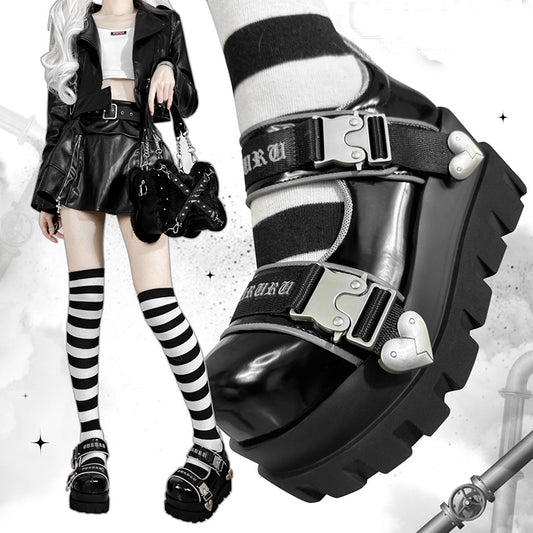 Lolita y2k punk platform shoes LS0526