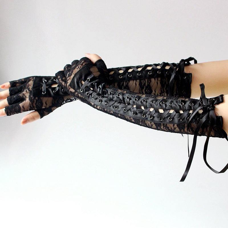 Lolita Dark Punk Gothic Lace Sleeves LS0476
