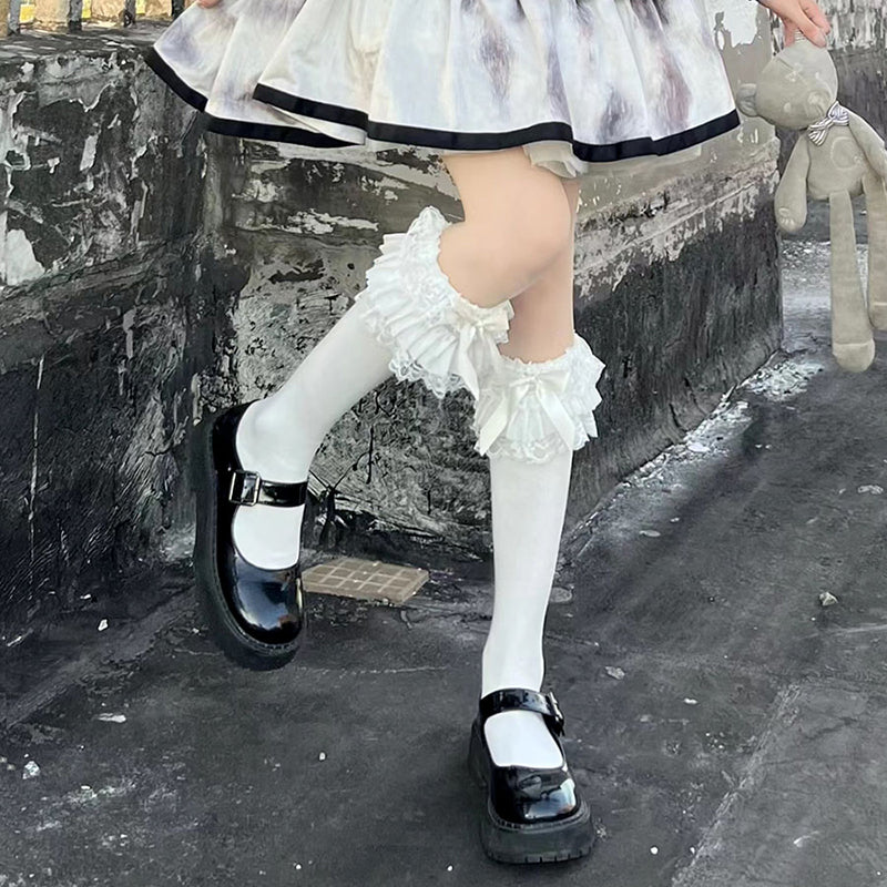 Lolita Bow Cute Lace Socks LS0494