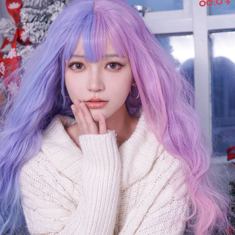 Lolita JK Purple Long Curly Hair LS0438
