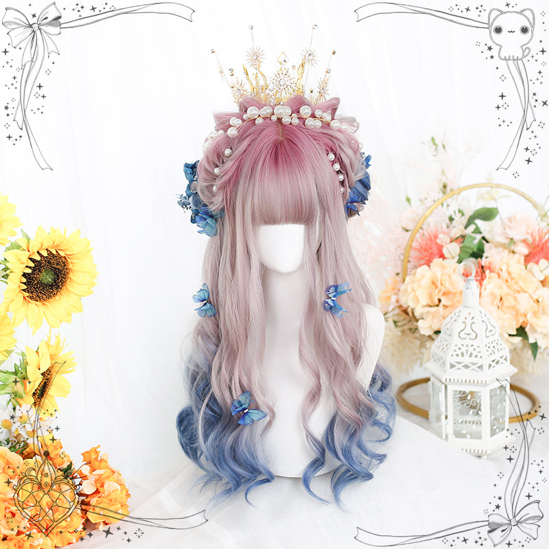 Lolita Cute Harajuku Long Curly Wig LS0445