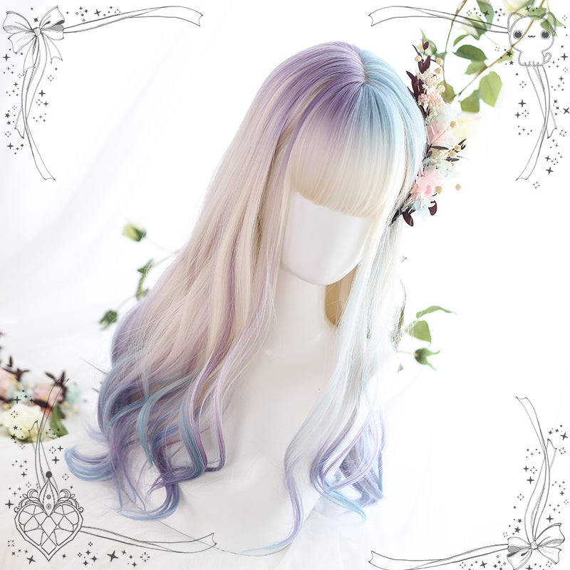 Lolita Harajuku soft girl long curly wig LS0452