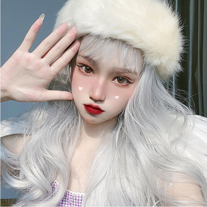Lolita cute JK long curly wig LS0408