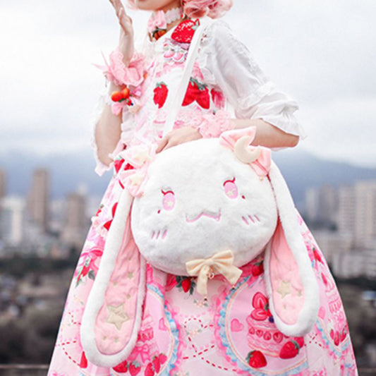 Cute Rabbit Plush Bag LS0007