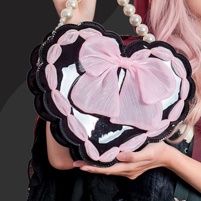 Lolita Heart Bow Tote Bag LS0020