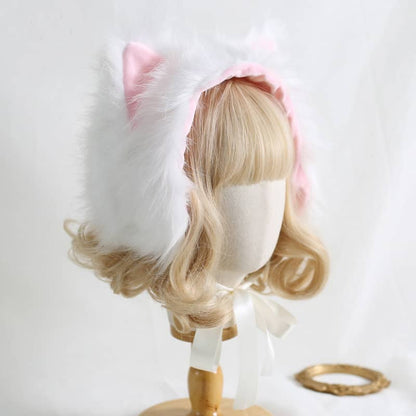 Лолита, милая шапка с кошачьими ушками LS0058