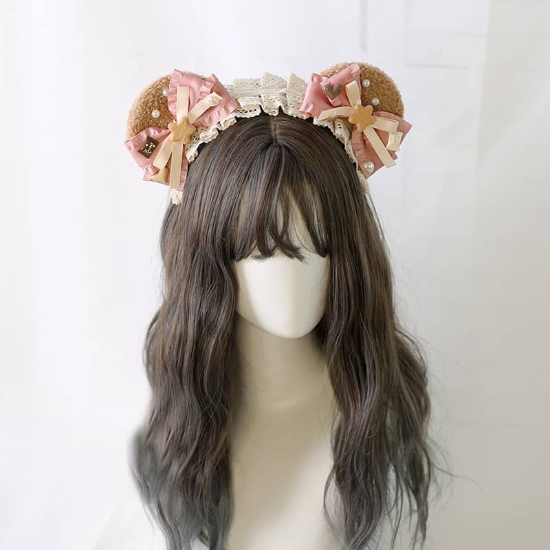 Lolita bear ear headband LS0071