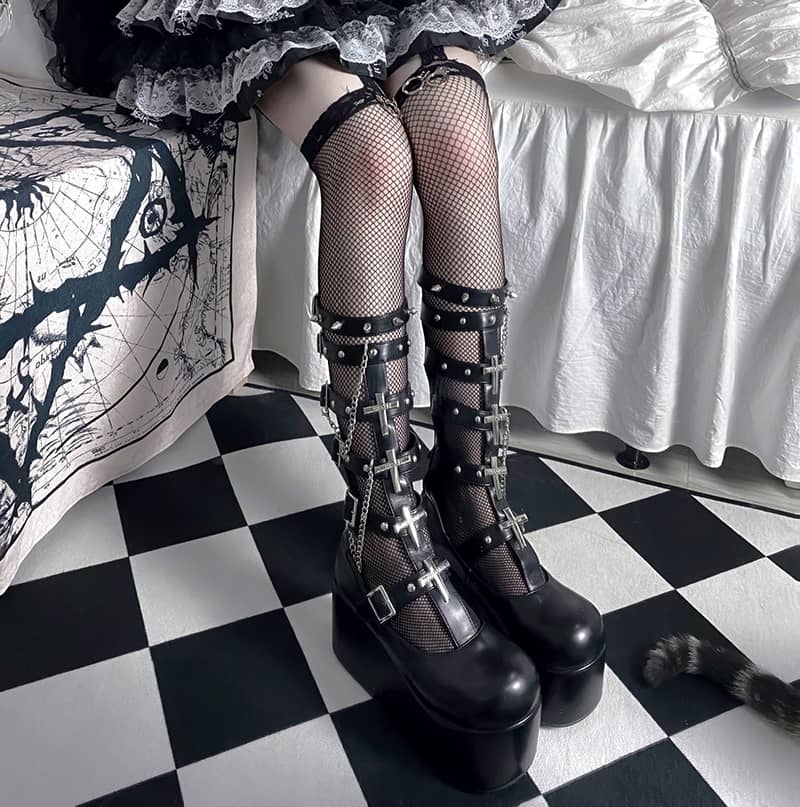 Lolita Punk Martin Boots LS0108
