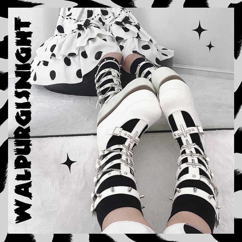 Lolita Punk Martin Boots LS0108