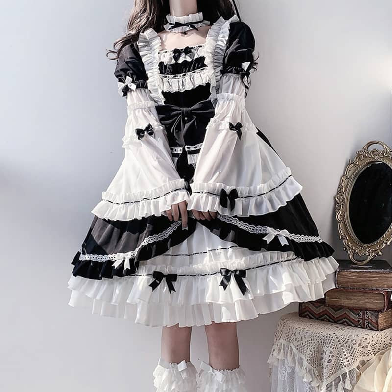 Lolita OP Bow Dress LS0123