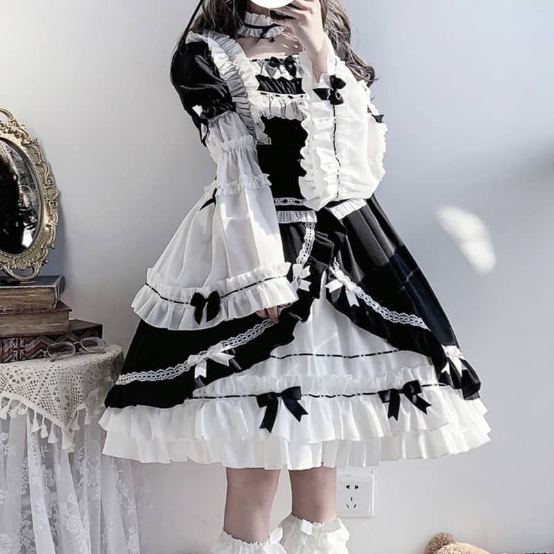 Lolita OP Bow Dress LS0123