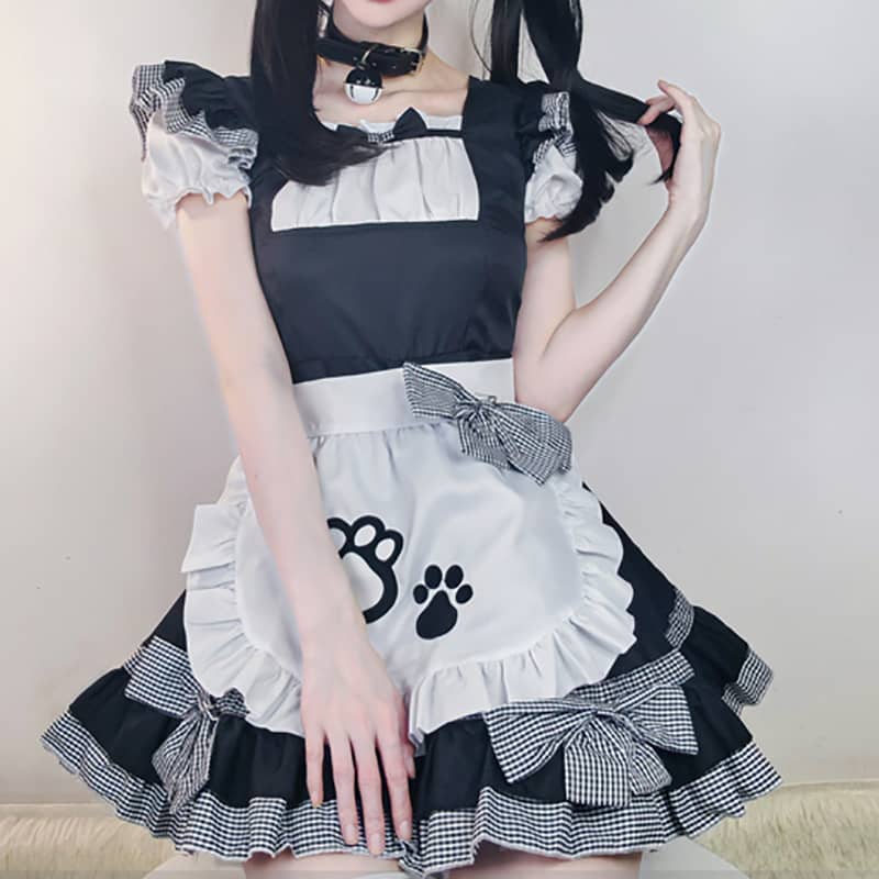 Платье-кошка Лолита-Горничная LS0133 