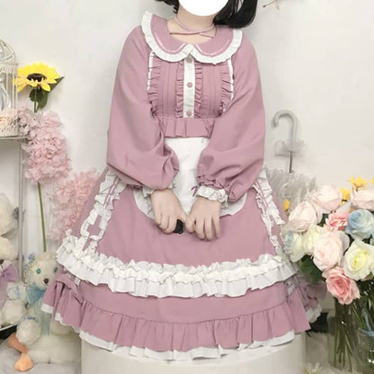 Платье с бантом для медсестры Лолита LS0139 