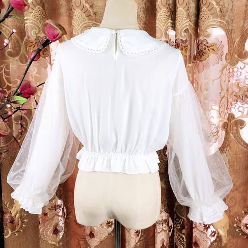 Lolita Chiffon Bow Shirt LS0158