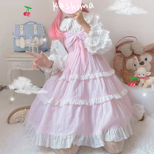 Lolita bunny ear bow shirt LS0159