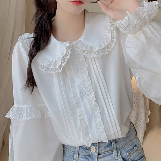 Sweet Lolita Doll Collar Shirt LS0161