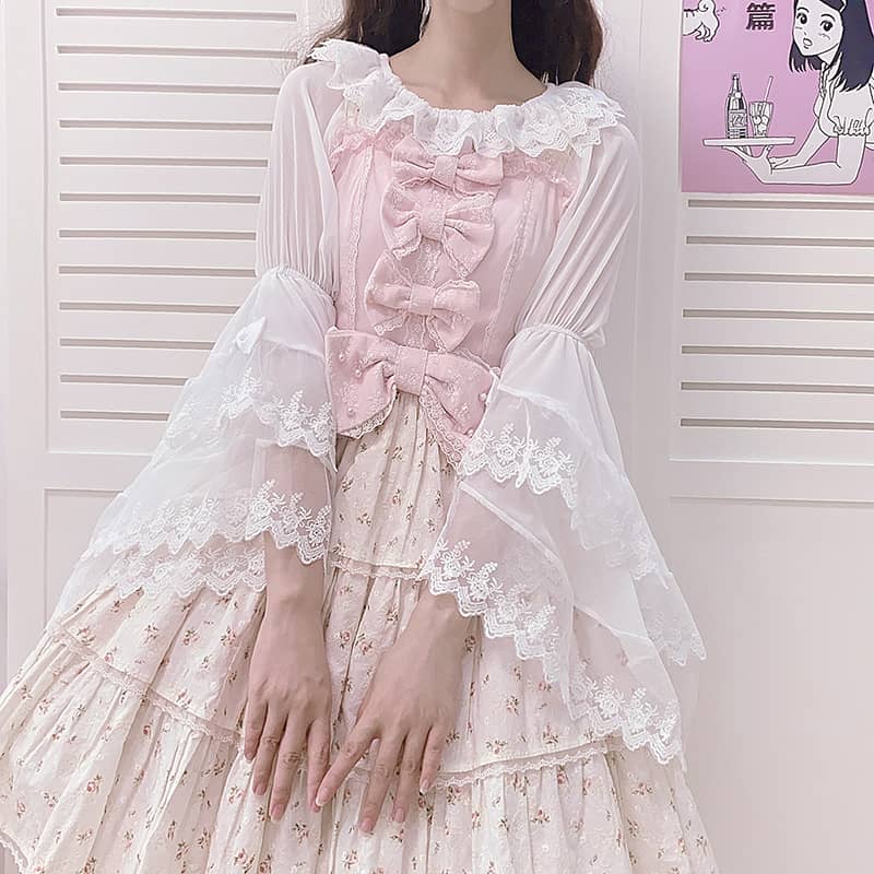 Lolita chiffon lace shirt LS0165