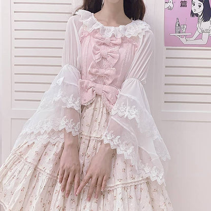 Lolita chiffon lace shirt LS0165
