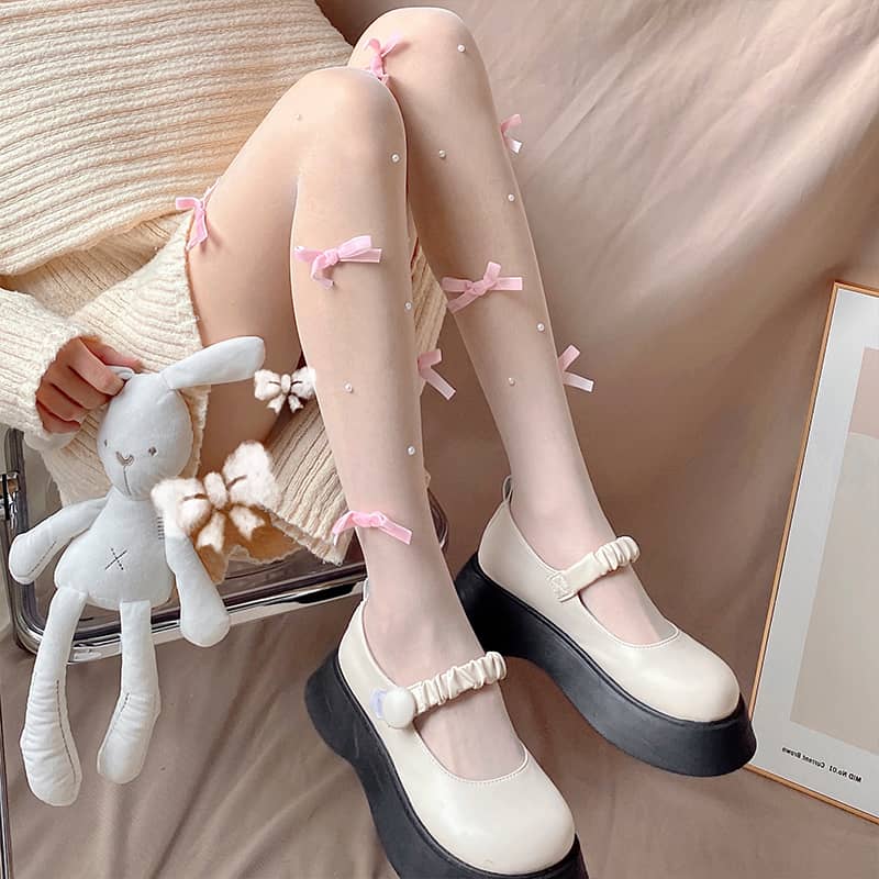 Lolita bow stockings LS0191