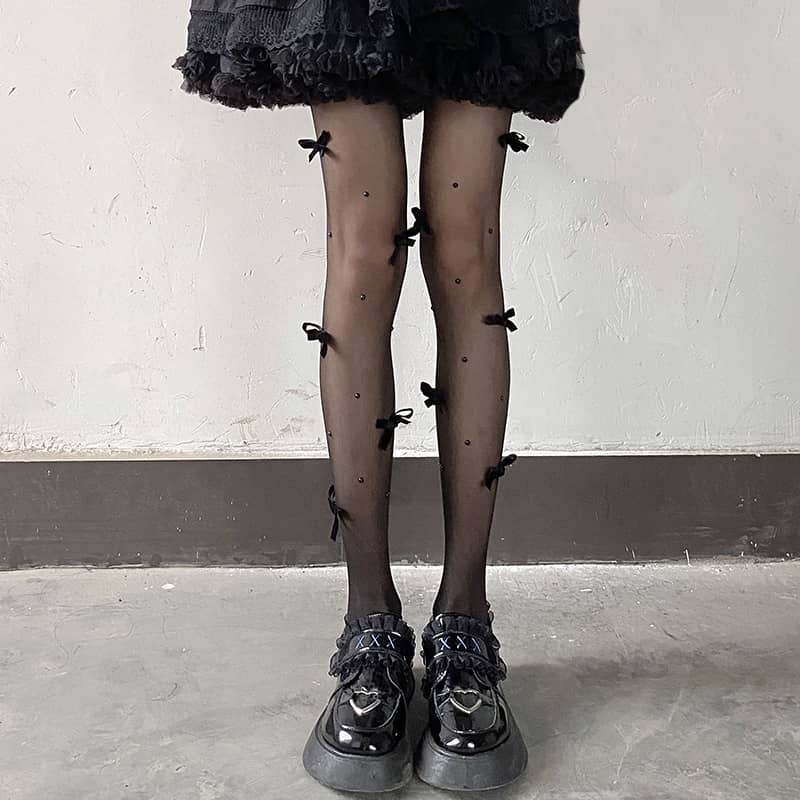 Lolita bow stockings LS0191
