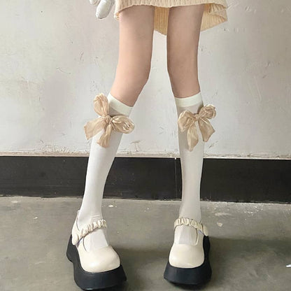 Lolita bow JK socks LS0200