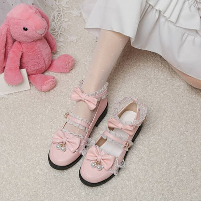Lolita princess bow shoes LS0221