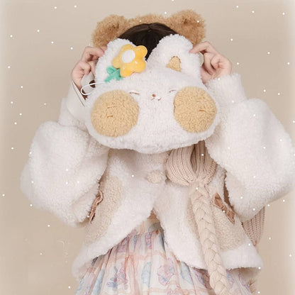 Lolita cute kitten plush bag LS0295