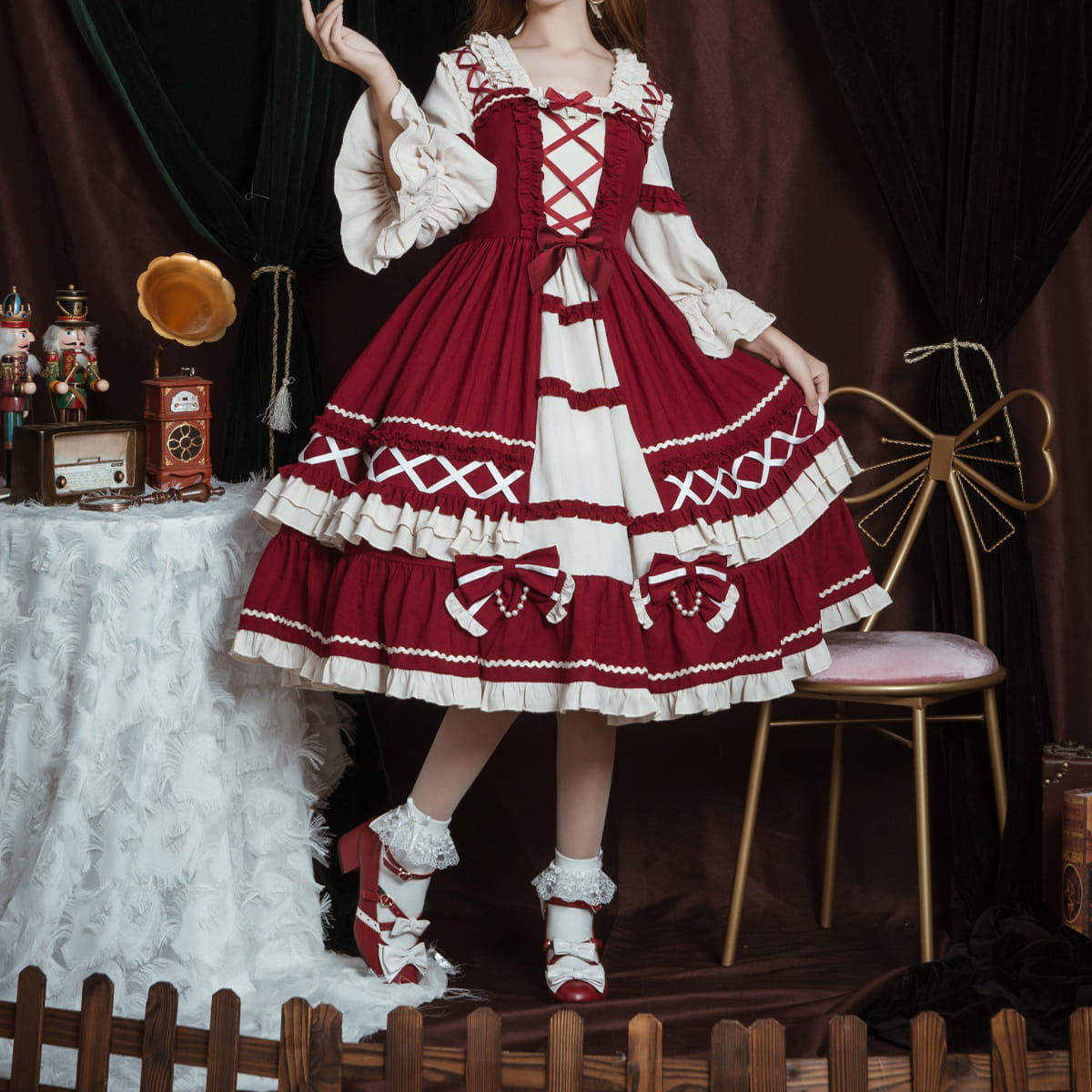Lolita Gothic Dark Punk Dress LS0306