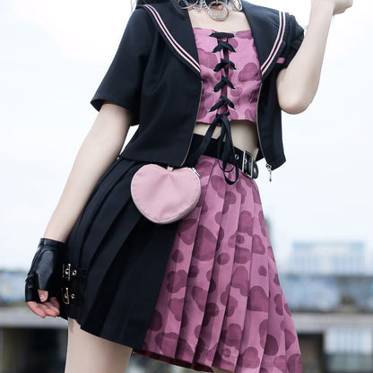 Темное платье Лолита в готическом стиле в стиле панк LS0309