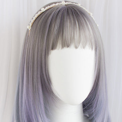 Lolita Cos Soot Blue Short Wig LS0351