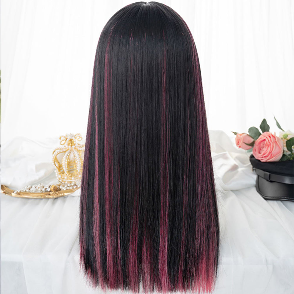 Длинный прямой парик Лолита JK в цвете LS0377