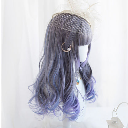 Lolita gradient jk long curly wig LS0379